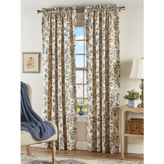 Budget π Vermont Country Store Queenfield Velvet Rod Pocket Tailored Valance Navy β 7 Budget π Vermont Country Store Queenfield Velvet Rod Pocket Tailored Valance Navy β - Image 7