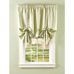 Deals βοΈ Vermont Country Store Westminster Estate Lined Rod Pocket Tie-Up Valance Parchment π―