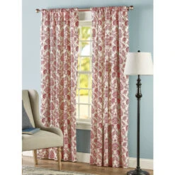 Best reviews of 👍 Vermont Country Store Country Floral Rod Pocket Curtains Navy 🔥