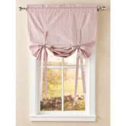 Wholesale ⭐ Vermont Country Store Insulated Ticking Stripe Tie-Up Balloon Valance Navy 👍 -Cheap Curtains Store unnamed file 1615