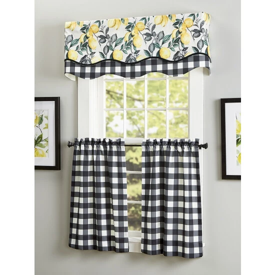 Cheap β¨ Vermont Country Store Lemon Sunshine Rod Pocket Scalloped Valance Blue π€© 6 Cheap β¨ Vermont Country Store Lemon Sunshine Rod Pocket Scalloped Valance Blue π€© - Image 6