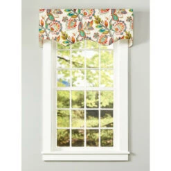 Hot Sale π Vermont Country Store Somerset Garden Lined Rod Pocket Scalloped Valance Taupe π