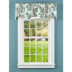 Hot Sale 😀 Vermont Country Store Somerset Garden Lined Rod Pocket Scalloped Valance Taupe 😍 -Cheap Curtains Store unnamed file 1632