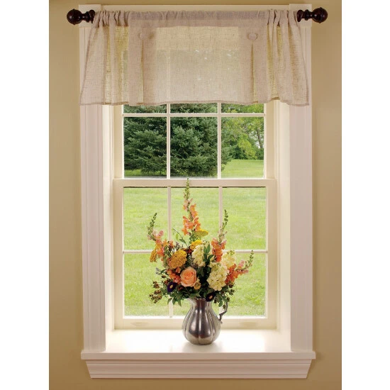 Best Pirce π Vermont Country Store Sheer Linen Rod Pocket 2-Button Pleated Valance Gray β€οΈ 3 Best Pirce π Vermont Country Store Sheer Linen Rod Pocket 2-Button Pleated Valance Gray β€οΈ - Image 3