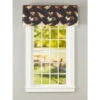 Best Pirce ⌛ Vermont Country Store Roosters On Parade Layered Button Valance Black ⭐