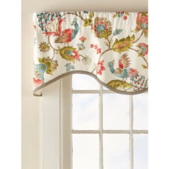 Best Pirce ⭐ Vermont Country Store Arianna Lined Rod Pocket M-Shaped Valance Teal ❤️ -Cheap Curtains Store unnamed file 1698