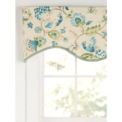 Best Pirce ⭐ Vermont Country Store Arianna Lined Rod Pocket M-Shaped Valance Teal ❤️ -Cheap Curtains Store unnamed file 1702