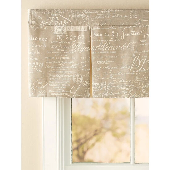 New ๐ Vermont Country Store Parisian Note Lined Rod Pocket Inverted Pleat Valance Linen โ๏ธ 2 New ๐ Vermont Country Store Parisian Note Lined Rod Pocket Inverted Pleat Valance Linen โ๏ธ - Image 2