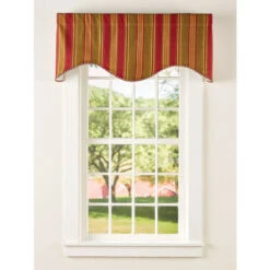 Cheap 🥰 Vermont Country Store Hearthwood Stripe Scalloped Valance With Corded Trim Natural Stripe ✨ -Cheap Curtains Store unnamed file 1721