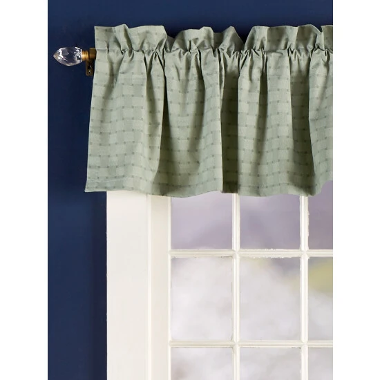 Cheapest π Vermont Country Store Tonal Check Lined Rod Pocket Tailored Valance Tan β¨ 2 Cheapest π Vermont Country Store Tonal Check Lined Rod Pocket Tailored Valance Tan β¨ - Image 2