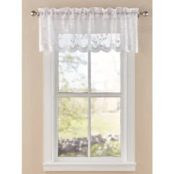 Promo 🎁 Vermont Country Store Embroidered Scalloped Rod Pocket Valance Cream ⭐ -Cheap Curtains Store unnamed file 1746