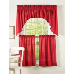 Cheapest π€© Vermont Country Store Carolyn's Colorful Rod Pocket Ruffled Swag Pair Yellow β¨