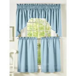 Cheapest 🤩 Vermont Country Store Carolyn's Colorful Rod Pocket Ruffled Swag Pair Yellow ✨ -Cheap Curtains Store unnamed file 1777