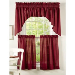 Cheapest 🤩 Vermont Country Store Carolyn's Colorful Rod Pocket Ruffled Swag Pair Yellow ✨ -Cheap Curtains Store unnamed file 1778