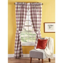 Hot Sale ✨ Vermont Country Store Hillside Plaid Lined Rod Pocket Curtains Sage 🎉 -Cheap Curtains Store unnamed file 181