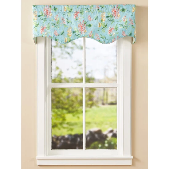 Best Sale π Vermont Country Store Wisteria Lined Rod Pocket Scalloped Valance Light Blue 𧨠1 Best Sale π Vermont Country Store Wisteria Lined Rod Pocket Scalloped Valance Light Blue π§¨