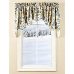 Buy ⭐ Vermont Country Store Hatfield Floral Lined Rod Pocket Princess Swag Pair Gray ✨ -Cheap Curtains Store unnamed file 1815