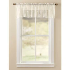 Hot Sale ❤️ Vermont Country Store Honeybee Lace Rod Pocket Valance White ❤️ -Cheap Curtains Store unnamed file 1827