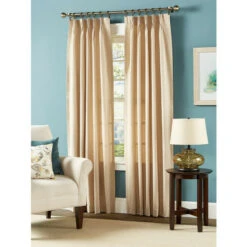 Buy 👏 Vermont Country Store Colebrook Check Lined 58 Inch Pinch Pleat Curtains Natural ✔️ -Cheap Curtains Store unnamed file 184