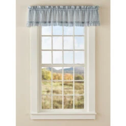 Outlet ❤️ Vermont Country Store Classic Gingham Ruffles Rod Pocket Tailored Valance Blush 😍 -Cheap Curtains Store unnamed file 1846