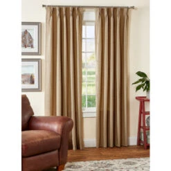 Buy 👏 Vermont Country Store Colebrook Check Lined 58 Inch Pinch Pleat Curtains Natural ✔️ -Cheap Curtains Store unnamed file 185
