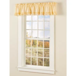 Promo 🛒 Vermont Country Store Classic Solid Ruffles Rod Pocket Tailored Valance Sage 🧨 -Cheap Curtains Store unnamed file 1852