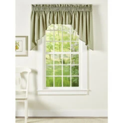 Deals 🧨 Vermont Country Store Carolyn's Colorful Lined Rod Pocket 3-Piece Swag Set Slate 🧨 -Cheap Curtains Store unnamed file 1879