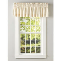 Discount ✨ Vermont Country Store Pure Muslin Rod Pocket Tailored Valance 🤩 -Cheap Curtains Store unnamed file 1894