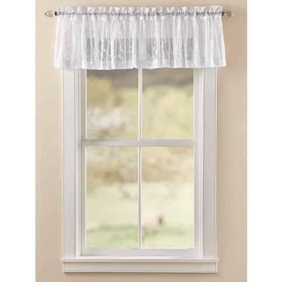 Best Sale π Vermont Country Store Butterfly Garden Lace Rod Pocket Ruffled Valance Ivory π 3 Best Sale π Vermont Country Store Butterfly Garden Lace Rod Pocket Ruffled Valance Ivory π - Image 3