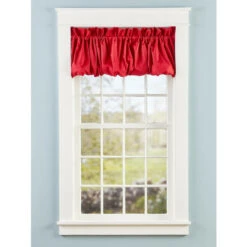 Flash Sale 🔔 Vermont Country Store Carolyn's Colorful Rod Pocket Balloon Valance Almond 🎉