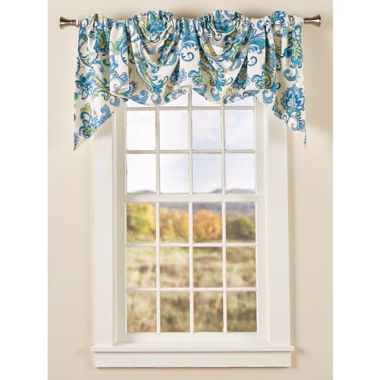 Flash Sale π€© Vermont Country Store Regal Paisley Lined Rod Pocket Empire Valance Cornflower Blue π 3 Flash Sale π€© Vermont Country Store Regal Paisley Lined Rod Pocket Empire Valance Cornflower Blue π - Image 3
