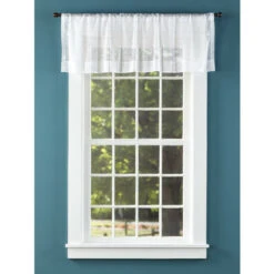 Hot Sale 😍 Vermont Country Store Lacy Medallion Rod Pocket Tailored Valance Gray ⌛ -Cheap Curtains Store unnamed file 1918