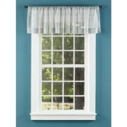 Hot Sale 😍 Vermont Country Store Lacy Medallion Rod Pocket Tailored Valance Gray ⌛ -Cheap Curtains Store unnamed file 1919