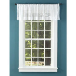 Hot Sale 😍 Vermont Country Store Lacy Medallion Rod Pocket Tailored Valance Gray ⌛ -Cheap Curtains Store unnamed file 1920