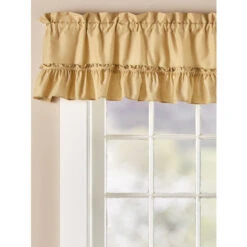 Buy ✔️ Vermont Country Store Carolyn's Colorful Rod Pocket Ruffled Valance Red ⭐ -Cheap Curtains Store unnamed file 1923