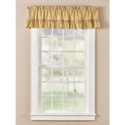 Buy ✔️ Vermont Country Store Carolyn's Colorful Rod Pocket Ruffled Valance Red ⭐ -Cheap Curtains Store unnamed file 1925