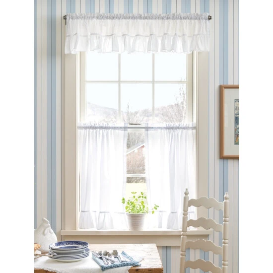 Best deal ⌛ Vermont Country Store Wide Ruffles Rod Pocket Tailored Valance White ❤️ 4 Best deal ⌛ Vermont Country Store Wide Ruffles Rod Pocket Tailored Valance White ❤️ - Image 4