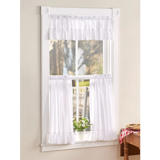 Best deal ⌛ Vermont Country Store Wide Ruffles Rod Pocket Tailored Valance White ❤️ 5 Best deal ⌛ Vermont Country Store Wide Ruffles Rod Pocket Tailored Valance White ❤️ - Image 5