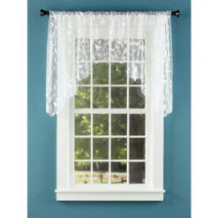 Cheap 🛒 Vermont Country Store Birdsong Lace Rod Pocket Swag Pair Cafe 🛒 -Cheap Curtains Store unnamed file 1968