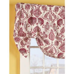 Buy 🔥 Vermont Country Store Country Floral Lined Rod Pocket Tie-Up Valance Black 🧨 -Cheap Curtains Store unnamed file 1974