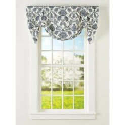 Buy 🔥 Vermont Country Store Country Floral Lined Rod Pocket Tie-Up Valance Black 🧨 -Cheap Curtains Store unnamed file 1975