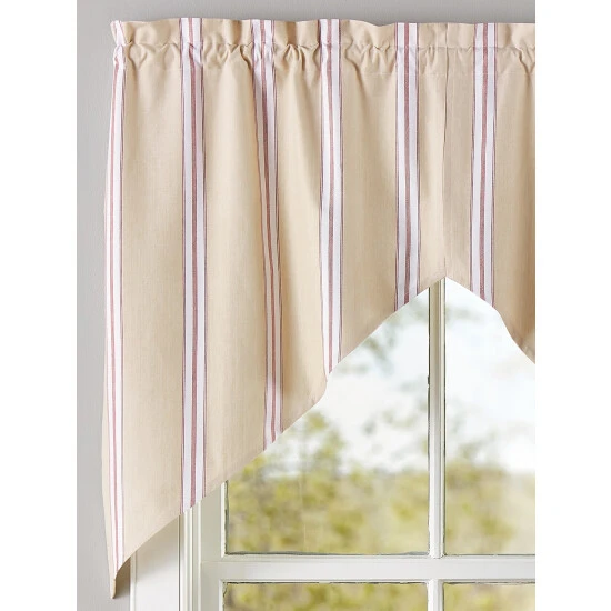 Deals π Vermont Country Store French Ticking Rod Pocket Swag Pair Cocoa π₯° 2 Deals π Vermont Country Store French Ticking Rod Pocket Swag Pair Cocoa π₯° - Image 2