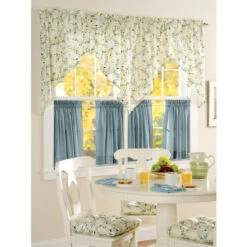 Brand new 😍 Vermont Country Store Arbor Lane Rod Pocket Swag Pair Ivory And Red ⌛ -Cheap Curtains Store unnamed file 2008