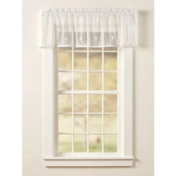 Best Sale ✔️ Vermont Country Store Honeybee Lace Rod Pocket Valance With Trim White 🔥 -Cheap Curtains Store unnamed file 2012