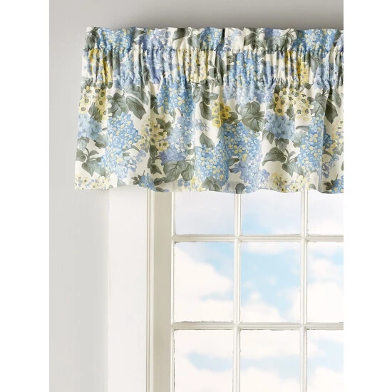Budget βοΈ Vermont Country Store Blooming Hydrangea Rod Pocket Insert Valance Blue π 2 Budget βοΈ Vermont Country Store Blooming Hydrangea Rod Pocket Insert Valance Blue π - Image 2