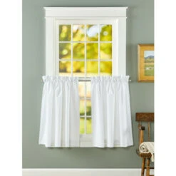 Top 10 🛒 Vermont Country Store Petite Hobnail Trim Rod Pocket Tiers White ⌛ -Cheap Curtains Store unnamed file 204