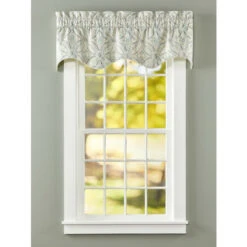 Best Sale 🌟 Vermont Country Store Paisley Elegance Lined Rod Pocket Scalloped Valance Natural Multi ⌛ -Cheap Curtains Store unnamed file 2049