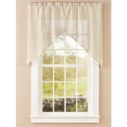 Deals 😀 Vermont Country Store Sheer Linen Rod Pocket Swag Pair Natural ✔️ -Cheap Curtains Store unnamed file 2065