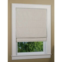 Hot Sale 😉 Vermont Country Store Textured Linen-Blend Thermal Blackout Cordless Roman Shade Harbor Fog 🤩 -Cheap Curtains Store unnamed file 2069