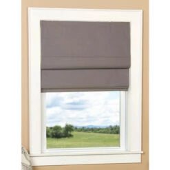 Hot Sale 😉 Vermont Country Store Textured Linen-Blend Thermal Blackout Cordless Roman Shade Harbor Fog 🤩 -Cheap Curtains Store unnamed file 2070